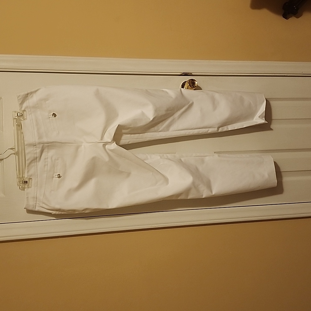 White Rafaella Pants Curvy Slacks Women's Size 14 - Picture 2 of 4